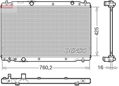Radiators, Motora dzesēšanas sistēma DENSO DRM40107
