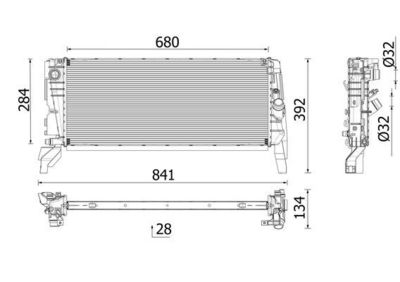 Radiators, Motora dzesēšanas sistēma MAHLE CR 2763 000P