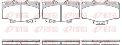 Комплект тормозных колодок, дисковый тормоз REMSA 0429.14