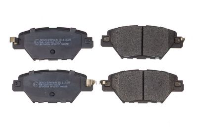 Bremžu uzliku kompl., Disku bremzes DENCKERMANN B111625