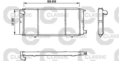 Radiators, Motora dzesēšanas sistēma VALEO 310827
