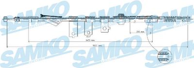 Тросик, cтояночный тормоз SAMKO C0311B