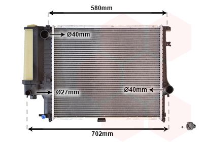 Radiators, Motora dzesēšanas sistēma VAN WEZEL 06002121