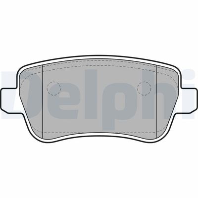 Комплект тормозных колодок, дисковый тормоз DELPHI LP1964