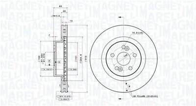 Тормозной диск MAGNETI MARELLI 360406088001