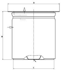 Filtrs, Saspiestā gaisa aprīkojums MANN-FILTER LE 17 006