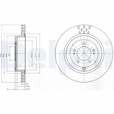 Bremžu diski DELPHI BG4204