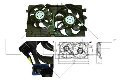 Ventilators, Motora dzesēšanas sistēma NRF 47403