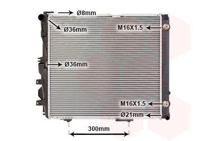 Radiators, Motora dzesēšanas sistēma VAN WEZEL 30002072