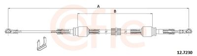 Трос, механическая коробка передач COFLE 92.12.7230
