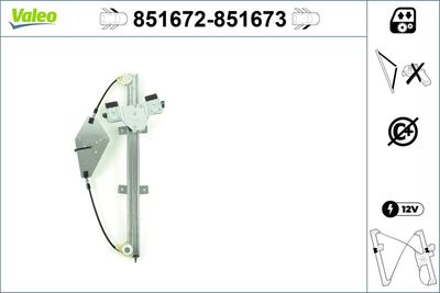 Стеклоподъемник VALEO 851672