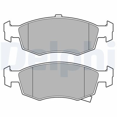 Bremžu uzliku kompl., Disku bremzes DELPHI LP3668