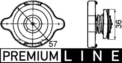 Крышка, радиатор MAHLE CRB 10 000P