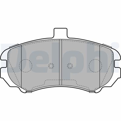 Комплект тормозных колодок, дисковый тормоз DELPHI LP2150