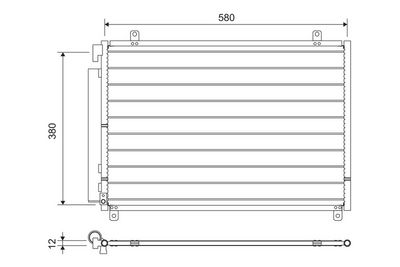 Конденсатор, кондиционер VALEO 822659