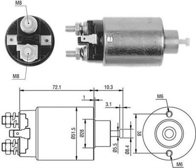 Ievilcējrelejs, Starteris MAGNETI MARELLI 940113050397