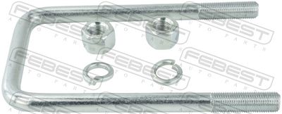 Крепежный комплект, листовая рессора FEBEST 0433-001