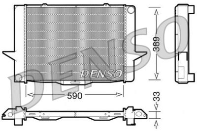 Radiators, Motora dzesēšanas sistēma DENSO DRM33040