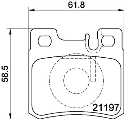 Bremžu uzliku kompl., Disku bremzes HELLA PAGID 8DB 355 007-361