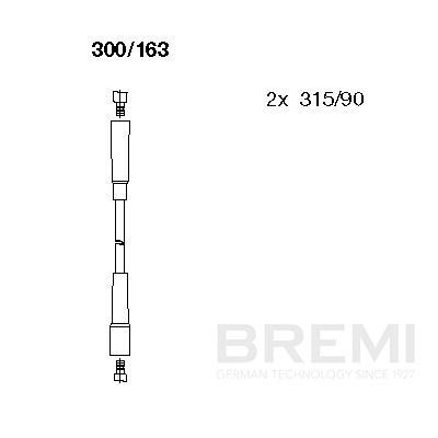 Augstsprieguma vadu komplekts BREMI 300/163