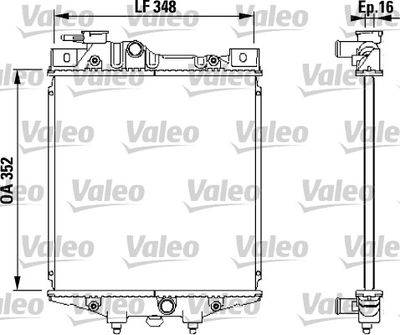 Radiators, Motora dzesēšanas sistēma VALEO 731020