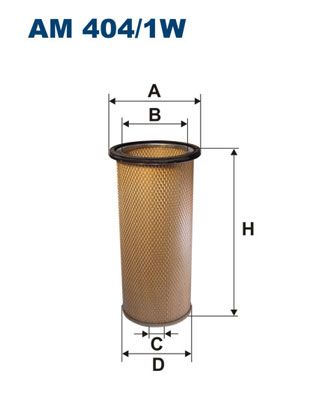 Sekundārā gaisa filtrs FILTRON AM 404/1W