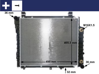 Radiators, Motora dzesēšanas sistēma MAHLE CR 406 000S