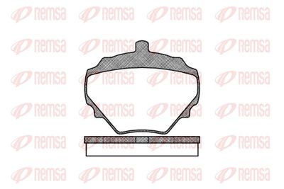 Bremžu uzliku kompl., Disku bremzes REMSA 0052.10