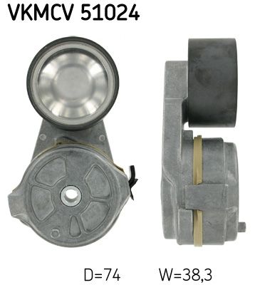 Siksnas spriegotājs, Ķīļsiksna SKF VKMCV 51024