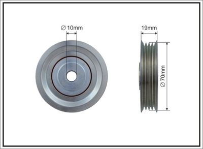 Spriegotājrullītis, Ķīļrievu siksna CAFFARO 500098