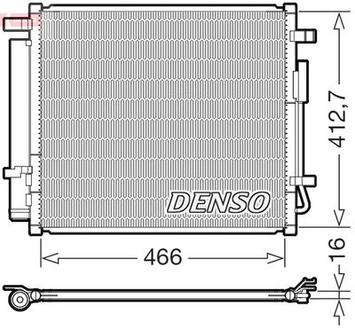 skraplacz KIA Sportage V 20- DENSO DCN41033