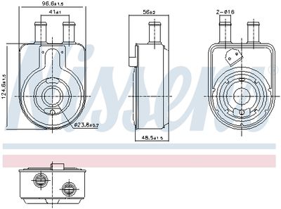 Eļļas radiators, Motoreļļa NISSENS 91448