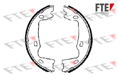 Bremžu loku kompl., Stāvbremze FTE 9100010