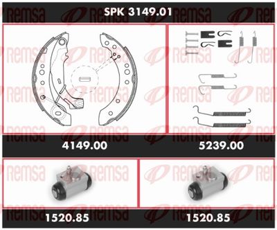 Bremžu komplekts, Trumuļu bremzes REMSA SPK 3149.01