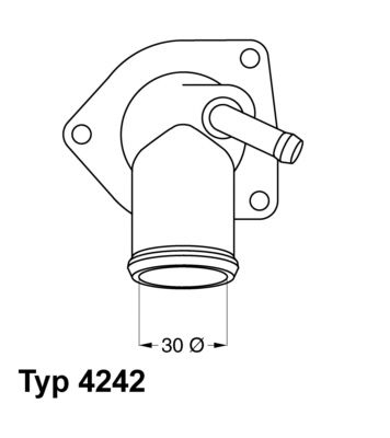 Termostats, Dzesēšanas šķidrums BorgWarner (Wahler) 4242.92D
