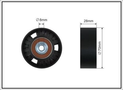 Parazīt-/Vadrullītis, Ķīļrievu siksna CAFFARO 370-14 SC