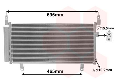 Конденсатор, кондиционер VAN WEZEL 51005104