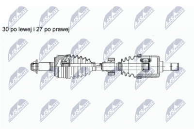 Приводной вал NTY NPW-HD-056