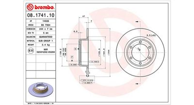 Тормозной диск MAGNETI MARELLI 360406017500