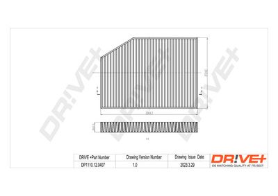 Фильтр, воздух во внутренном пространстве Dr!ve+ DP1110.12.0407