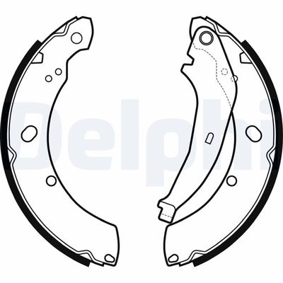 Bremžu loku komplekts DELPHI LS2136