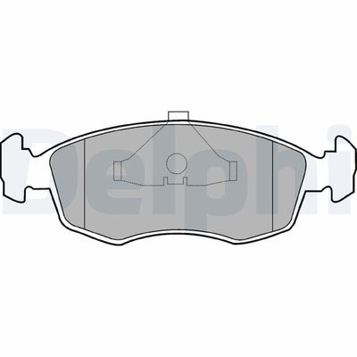 Комплект тормозных колодок, дисковый тормоз DELPHI LP587