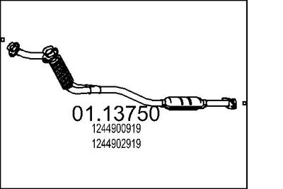 Izplūdes caurule MTS 01.13750
