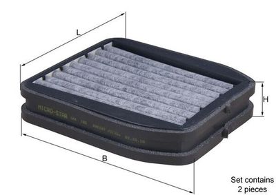 Фильтр, воздух во внутренном пространстве KNECHT LKK 165/S