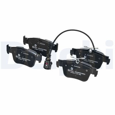 Bremžu uzliku kompl., Disku bremzes DELPHI LP3917