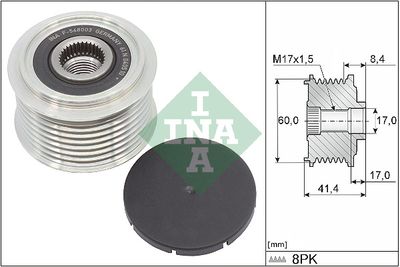 Ģeneratora brīvgaitas mehānisms Schaeffler INA 535 0262 10