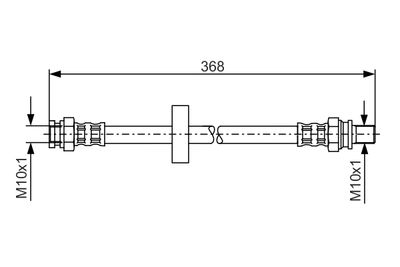 Тормозной шланг BOSCH 1 987 481 180