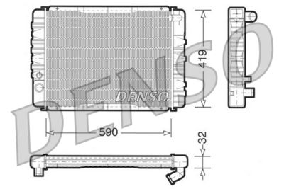 Radiators, Motora dzesēšanas sistēma DENSO DRM33001