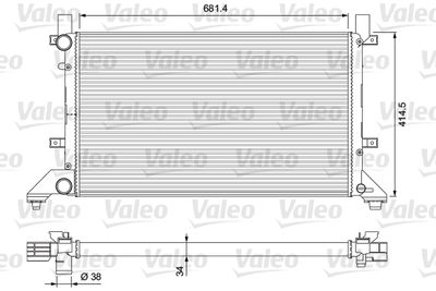 Radiators, Motora dzesēšanas sistēma VALEO 231605