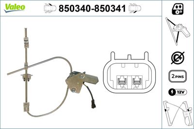 Стеклоподъемник VALEO 850340